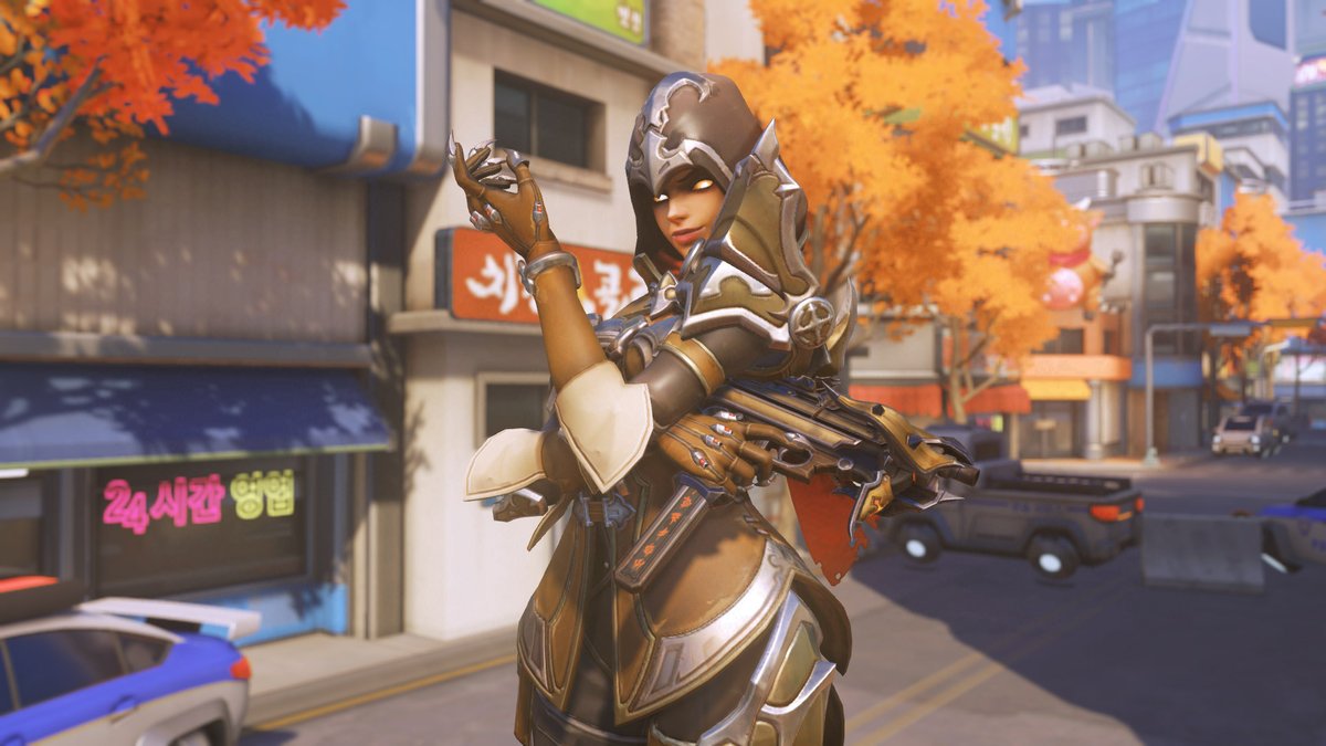 Ce skin légendaire représente Sombra comme une chasseresse de démons