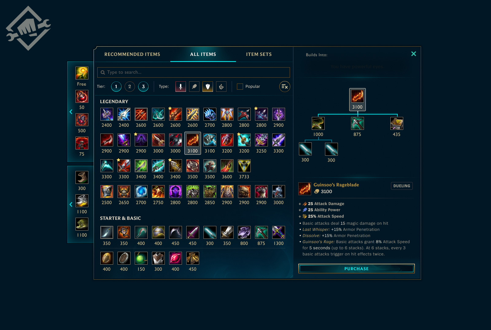 League of Legends- LoL - Présaison - 2021 - objets - build - items