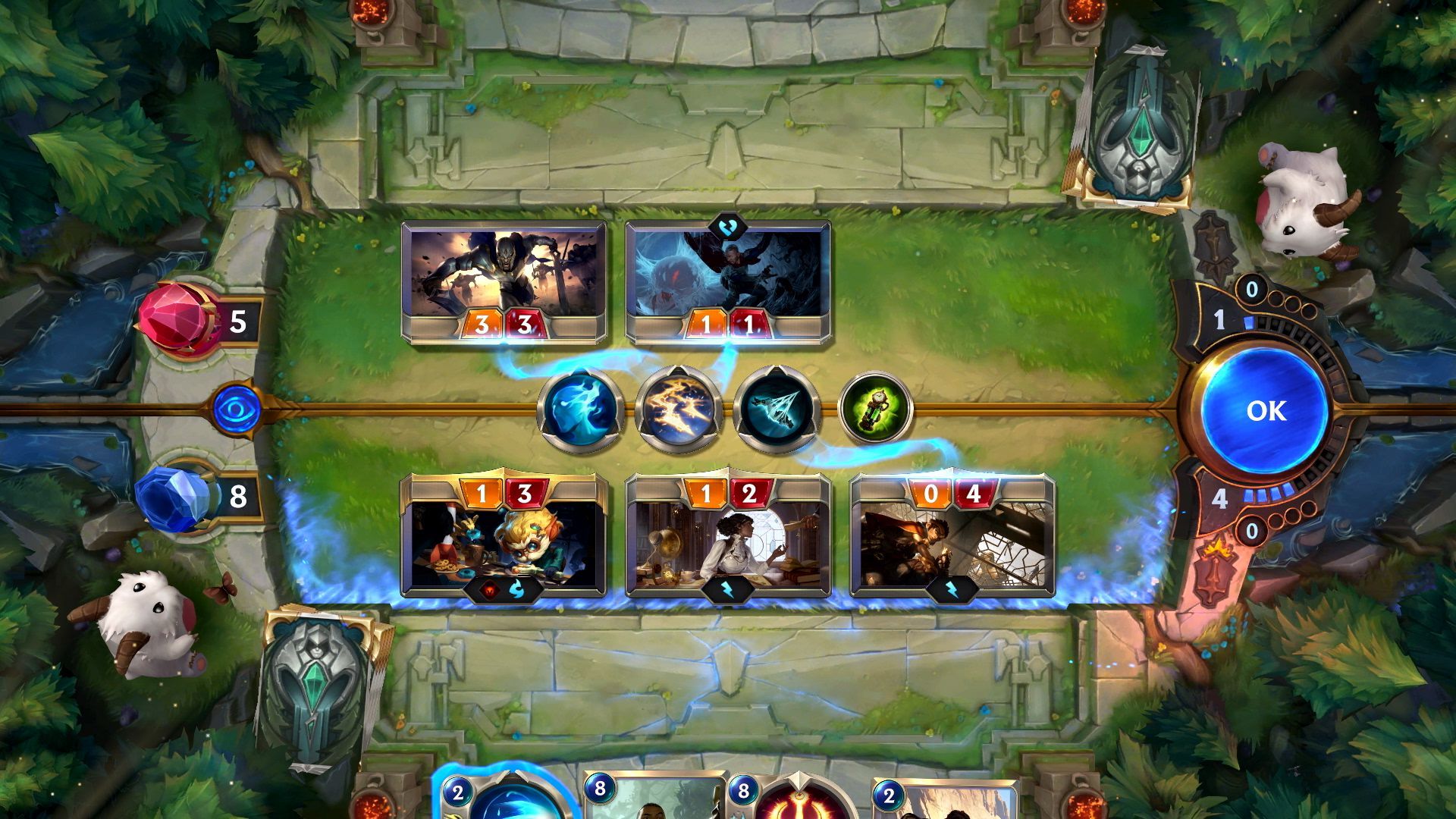 LoR - phase d'attaque et de défense - legends-of-runeterra