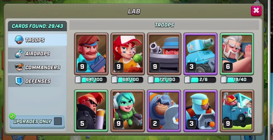 rush-wars-lab-cartes-unite