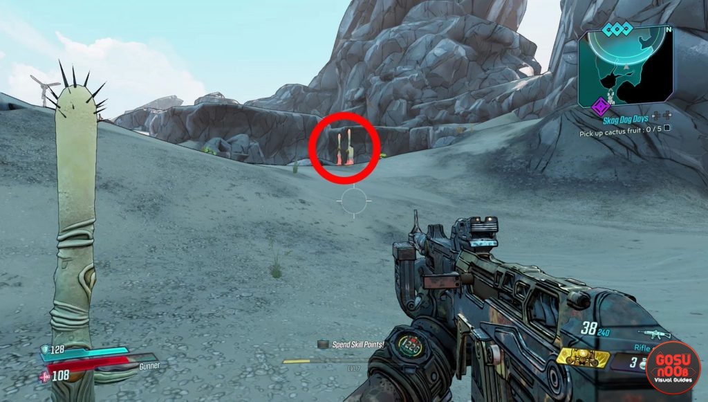 Trouver les fruits rouges pour la quête Jours des Skag-Dogs