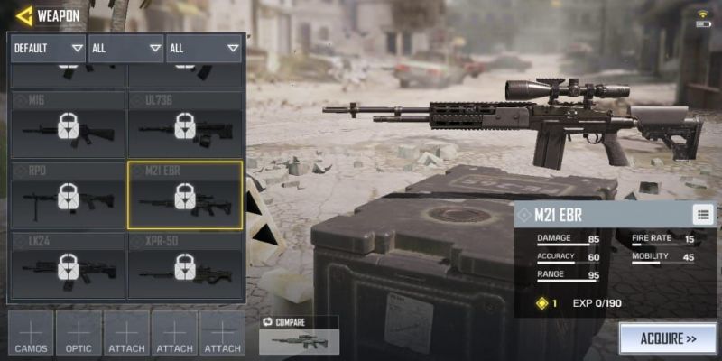 Les meilleures armes de COD Mobile