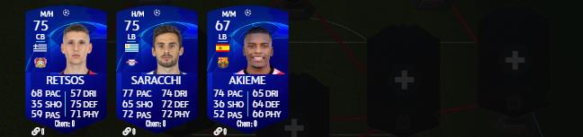 Toutes les cartes UCL 2020