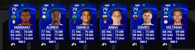 Toutes les cartes UCL 2020