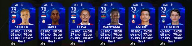 Toutes les cartes UCL 2020