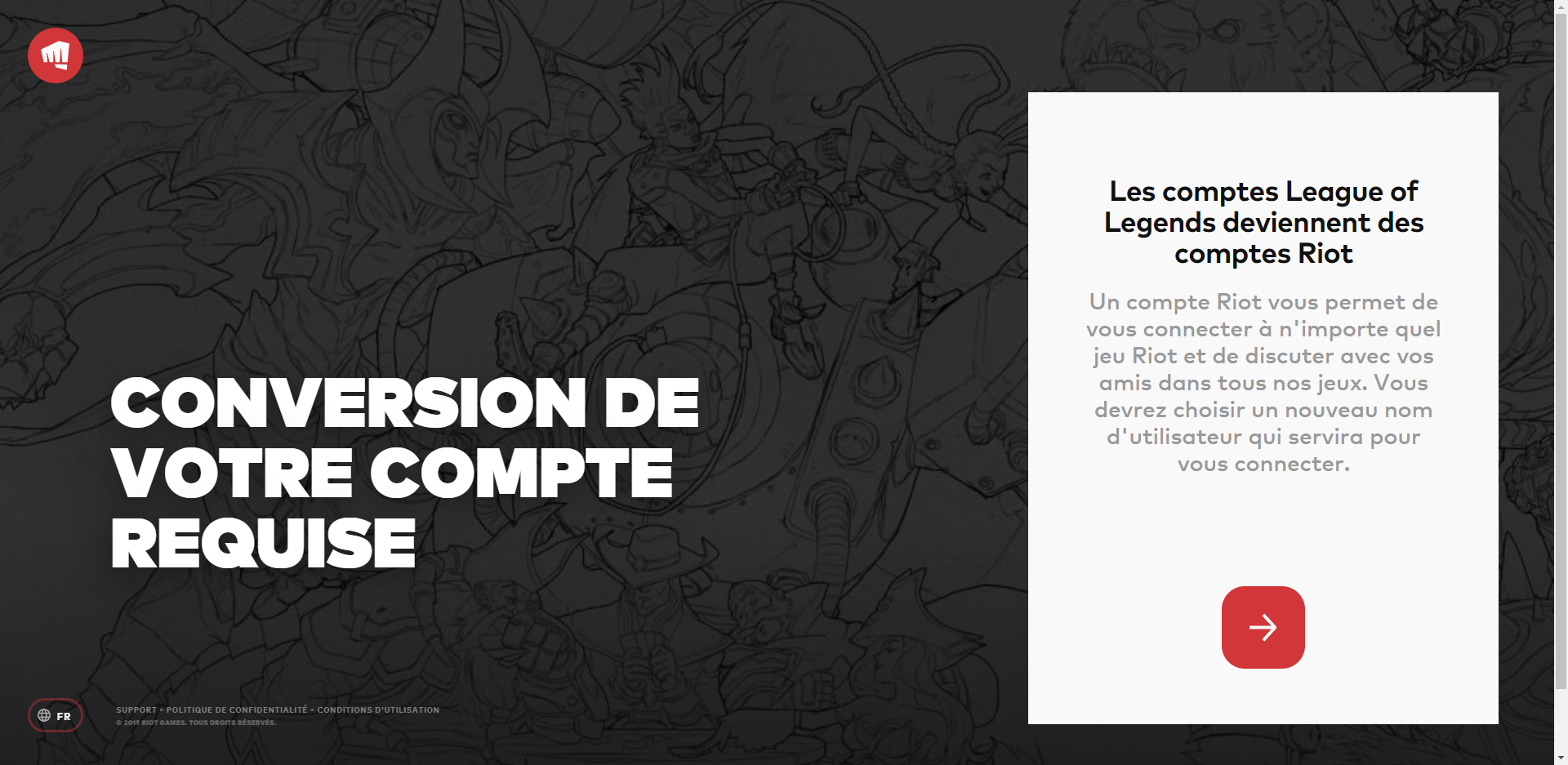 Comment changer son compte LoL en compte Riot Games