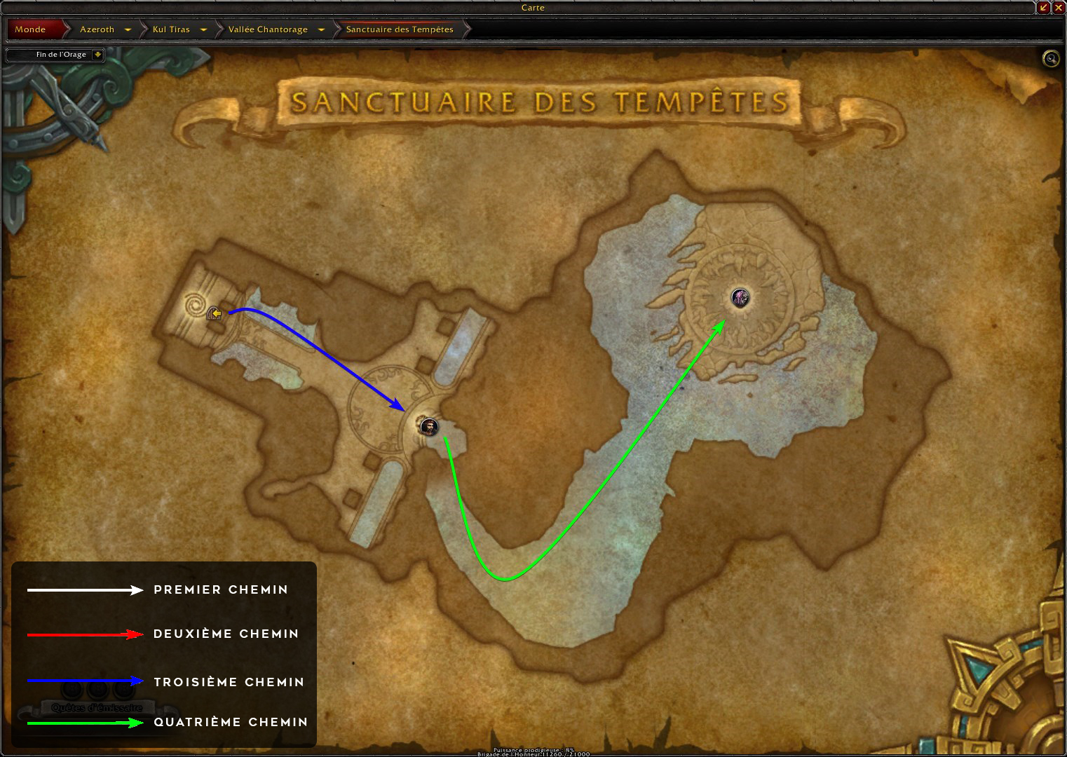 Réussir Sanctuaire des Tempêtes