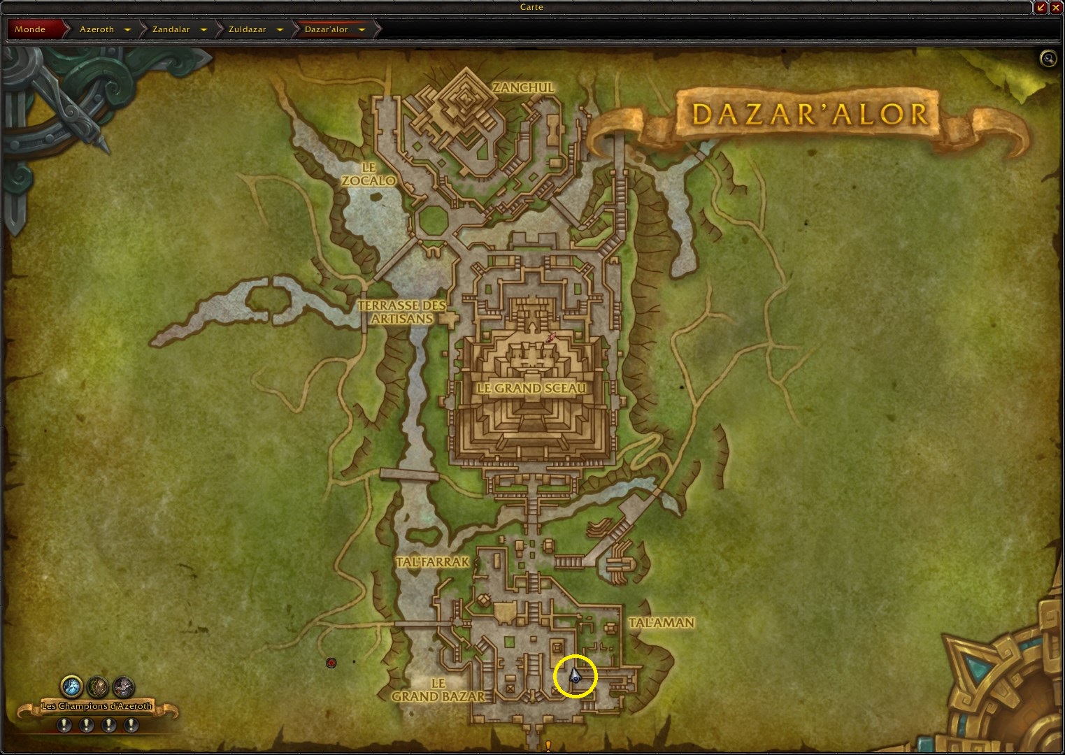 Changements sur les sceaux du destin pour BfA