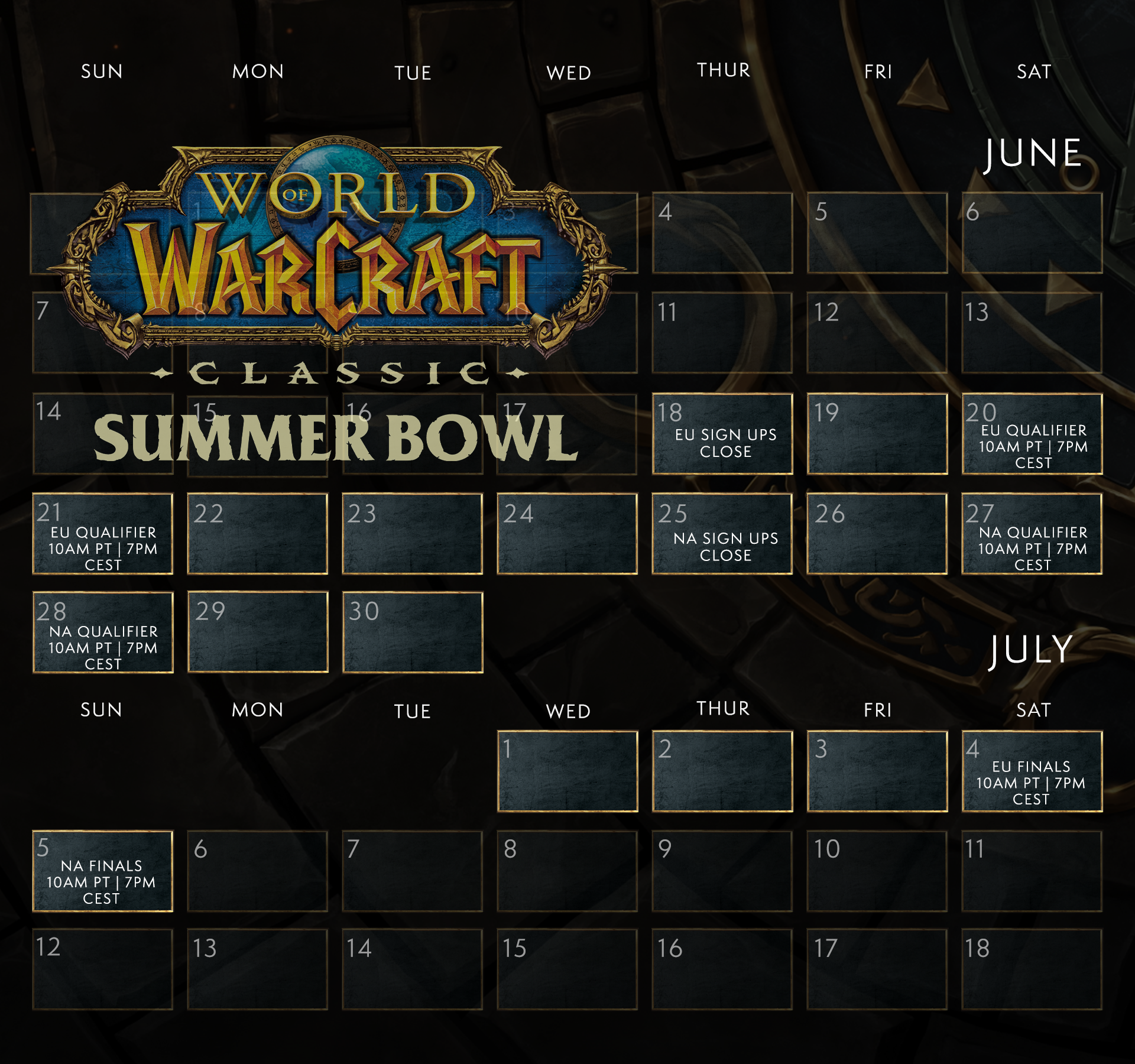 calendrier-summer-bowl-wow-classic