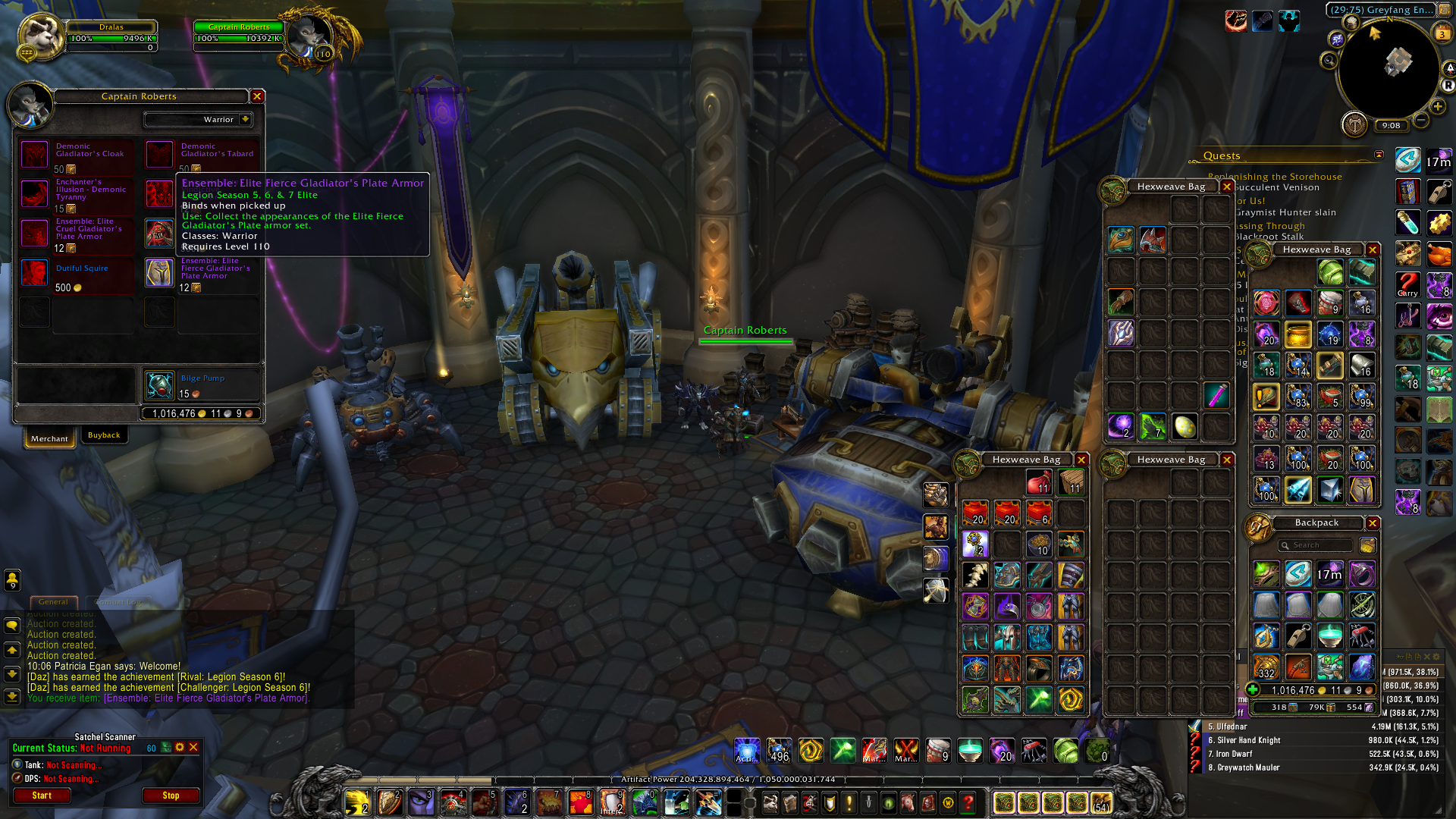 Les ensembles Élite PvP sont obtenables !