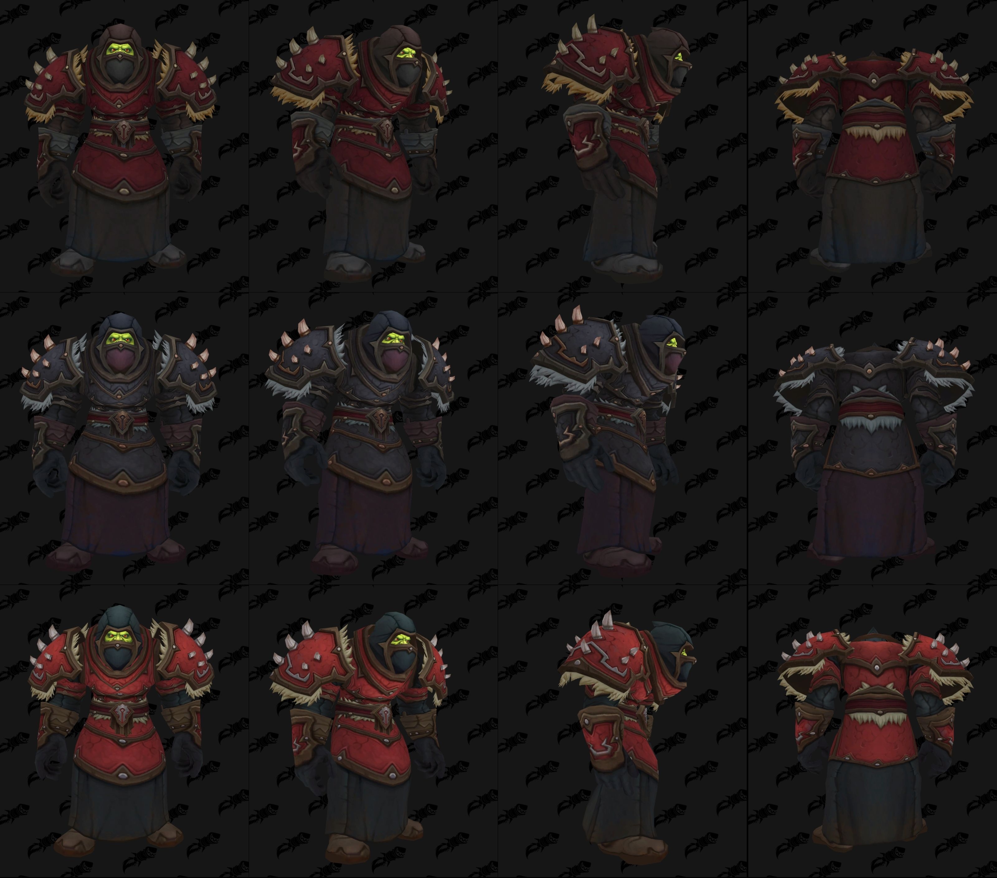 Armes et armures de la horde