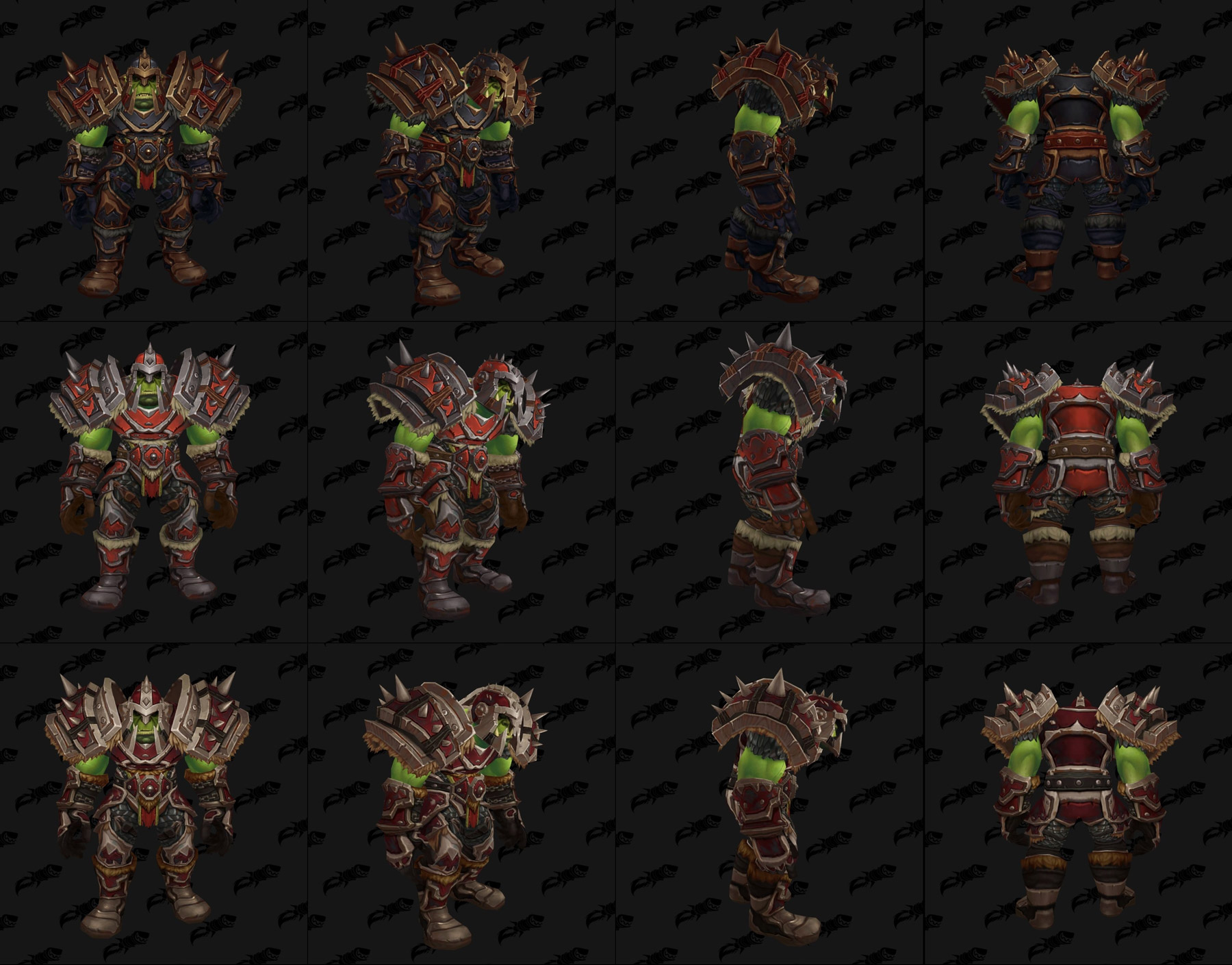 Armes et armures de la horde