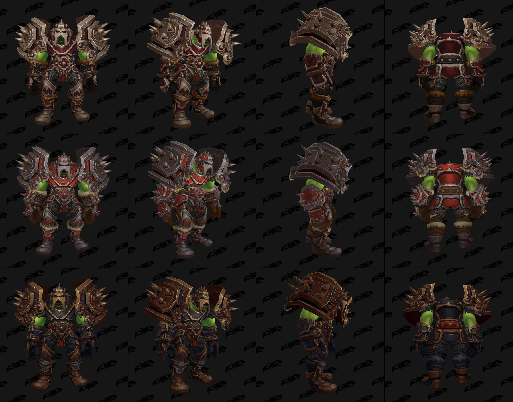 Armes et armures de la horde