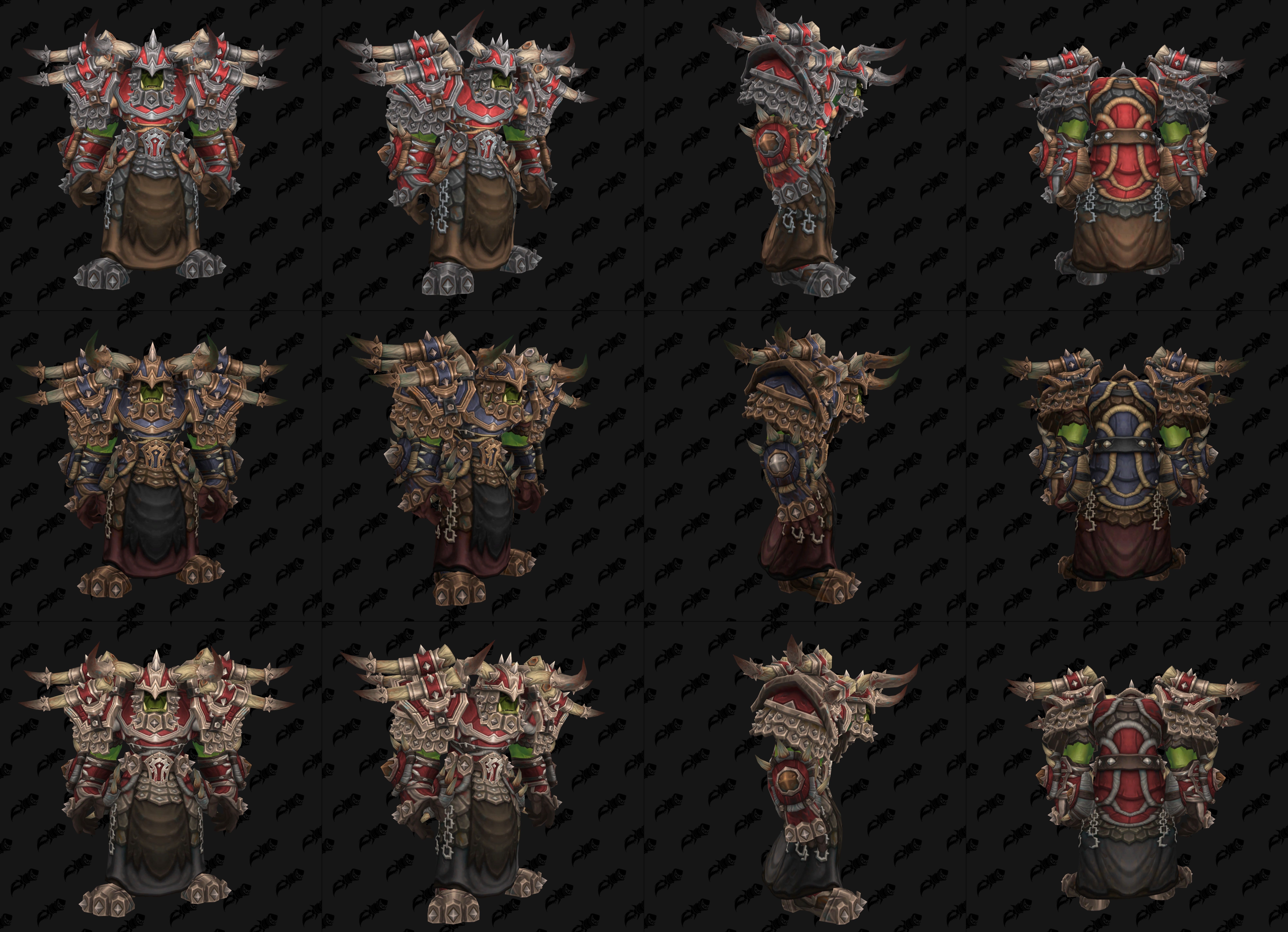 Armes et armures de la horde