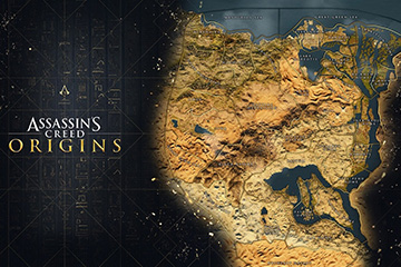 Assassin’s Creed Origins : La carte du monde