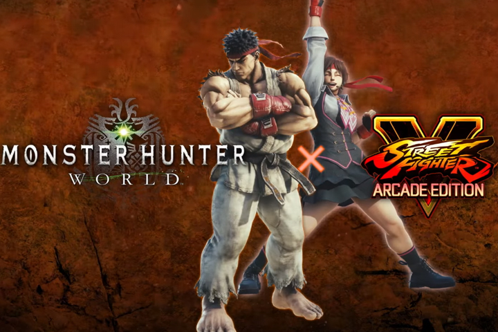 Ryu et Sakura arrivent dans Monster Hunter World