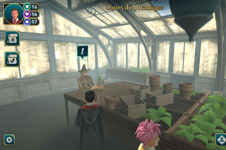 Questions et réponses du cours de botanique, Harry Potter Hogwarts Mystery