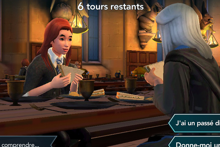 Sympathiser avec Tulipe, troisième année, Harry Potter Hogwarts Mystery