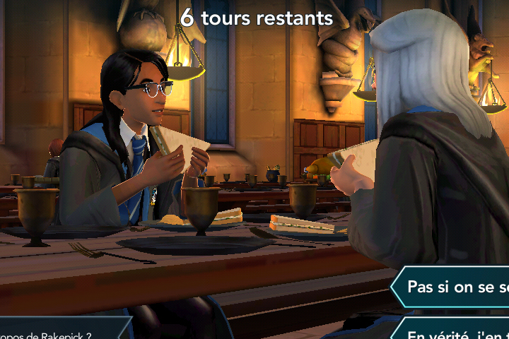 Rassurer Rowan à propos de Rakepick, quatrième année, Harry Potter Hogwarts Mystery