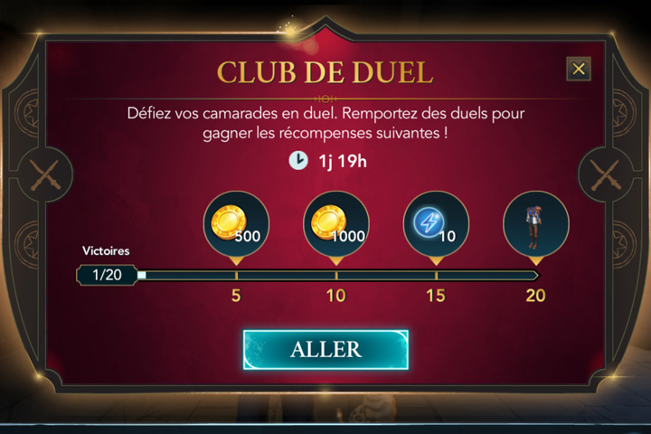 Harry Potter Hogwarts Mystery : Club de duel, changements pour l’événement