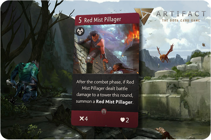 Artifact : Cartes Creeps, liste complète