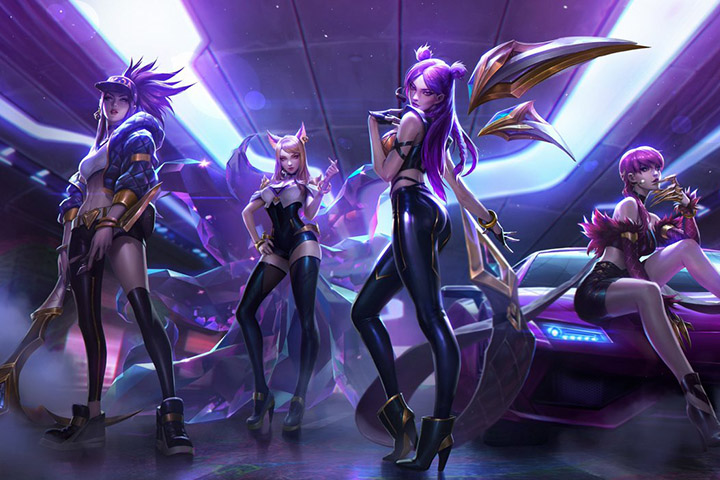 LoL : Série K/DA, skins pour Ahri, Akali, Evelynn et Kai&rsquo;Sa