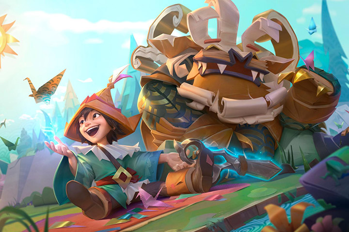 LoL : Skins Origami Anivia et Origami Nunu & Willump