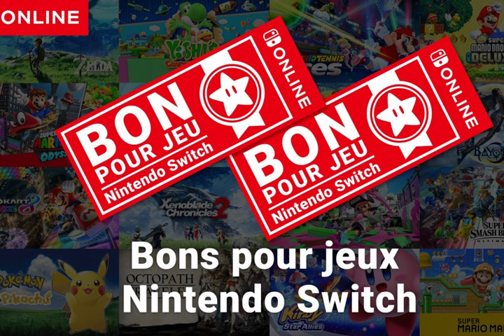 Nintendo Switch : Des bons pour obtenir des jeux en réduction