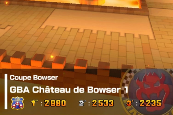 Mario Kart Tour : Château de Bowser, raccourcis et astuces de short-cut