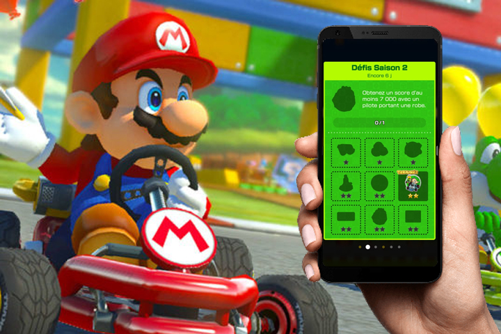 Mario Kart Tour : Pilote portant une robe, score d’au moins 7000, astuce pour le défi