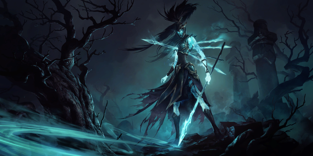 Kalista sur Legends of Runeterra, infos sur le champion de LoR – Carte des Iles obscures