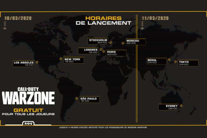 Call of Duty Warzone : 8am PDT, 12am PDT, à quelle heure peut-ont jouer et download le BR de Modern Warfare ?