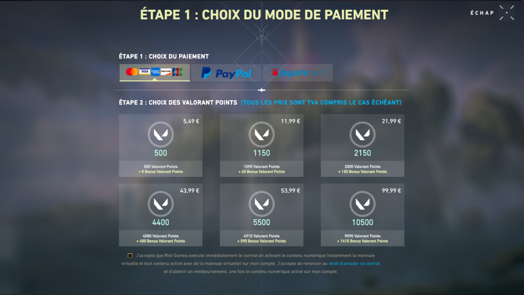 VALORANT Points (VP) et Radianite gratuit, comment avoir la monnaie du jeu sans payer ?