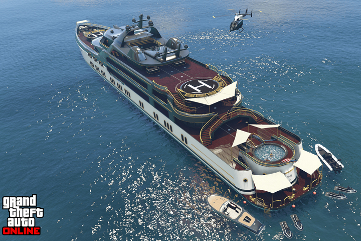 Le yacht dans GTA 5 Online, comment l’acheter et quelles sont ses options ?