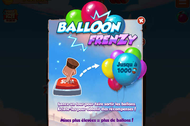 Coin Master Ballons : Balloon Frenzy, comment avoir des tours et spins gratuits ?