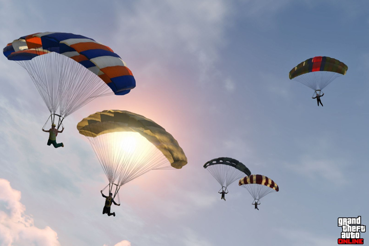 Sauts en parachute dans GTA 5 Online, comment y participer ?