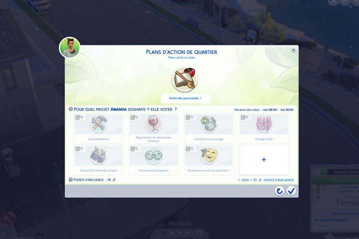 Sims 4 : Plans d’action de quartier, comment et quand voter ?