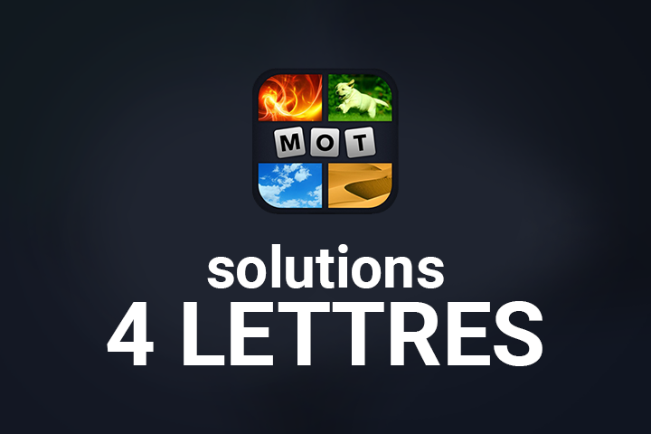 4 images 1 mot : 4 lettres, solution