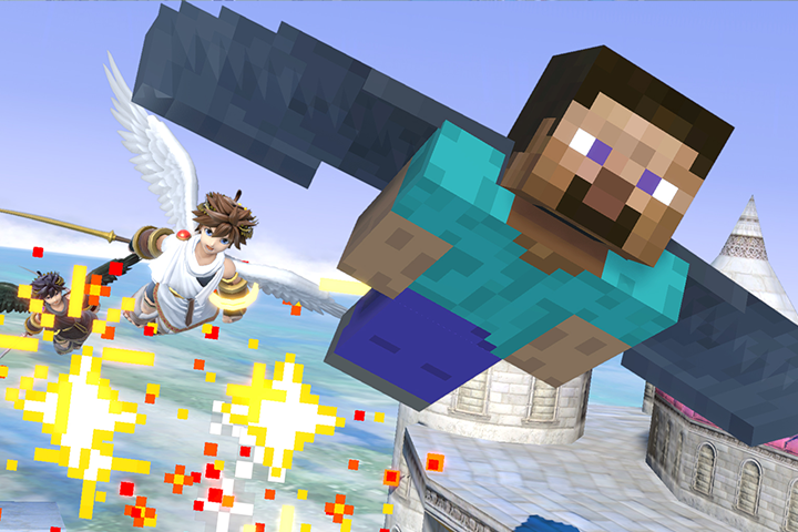 Super Smash Bros x Minecraft, Steve comme nouveau combattant
