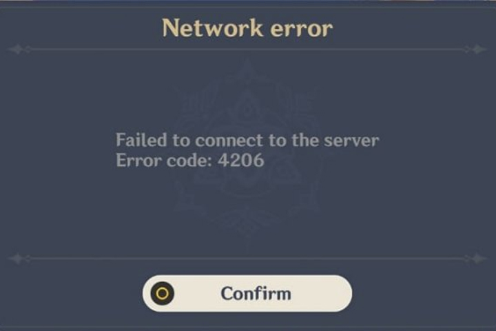 Erreur 4206 Genshin Impact, comment résoudre ce problème ?