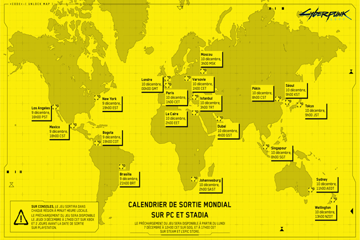 Préchargement Cyberpunk 2077, quand débute-t-il ?