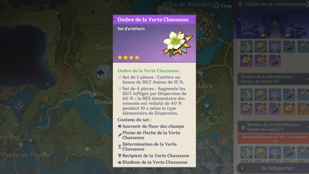 Ombre de la Verte Chasseuse Genshin Impact, comment l’obtenir ?