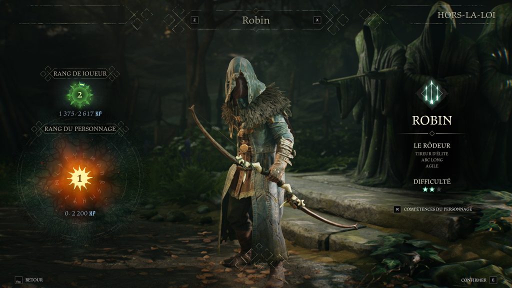 Classes Hood: Outlaws & Legends, présentation et builds des persos