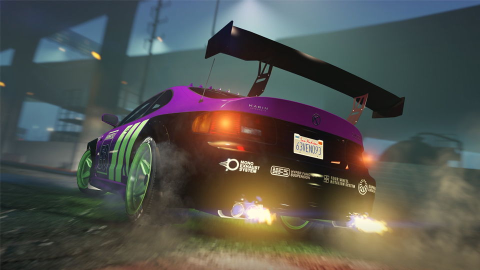 Taille mise à jour GTA 5 Los Santos Tuners sur PC, Xbox et Playstation PS4 PS5