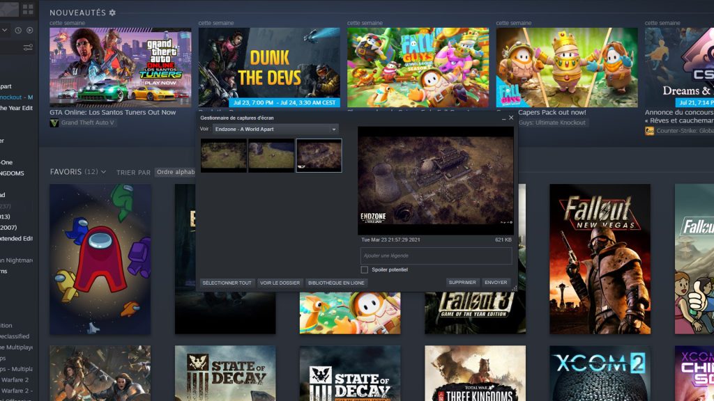 Steam screenshot folder, où trouver le dossier des captures d’écran ?