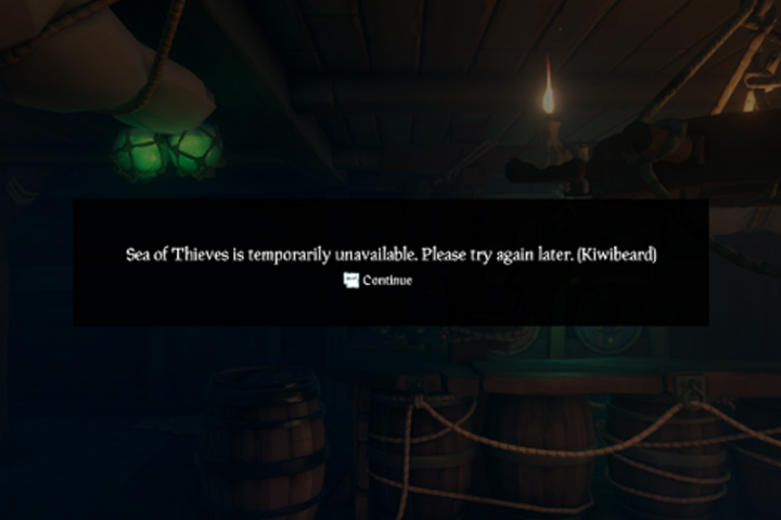 Sea of Thieves kiwibeard, d’où vient le code erreur ?