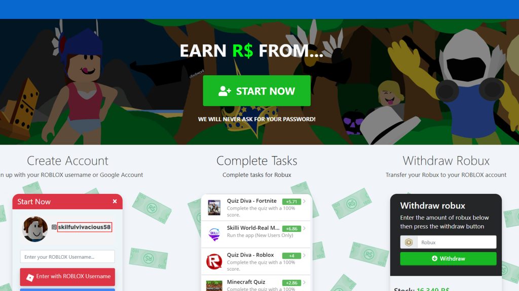 Bloxawards com Roblox, infos sur un site à éviter