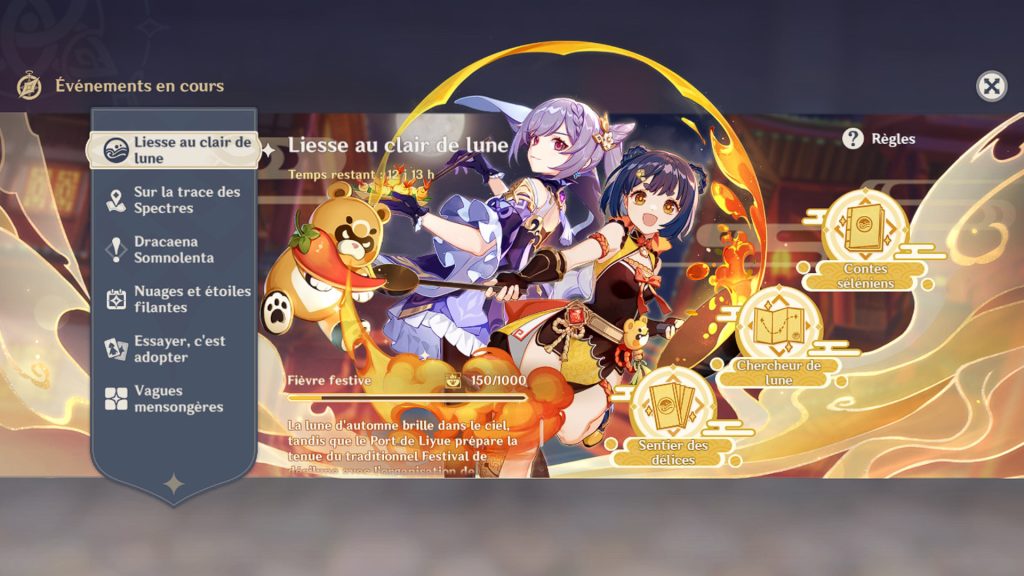 Liesse au clair de lune Genshin Impact, comment participer à l’événement ?
