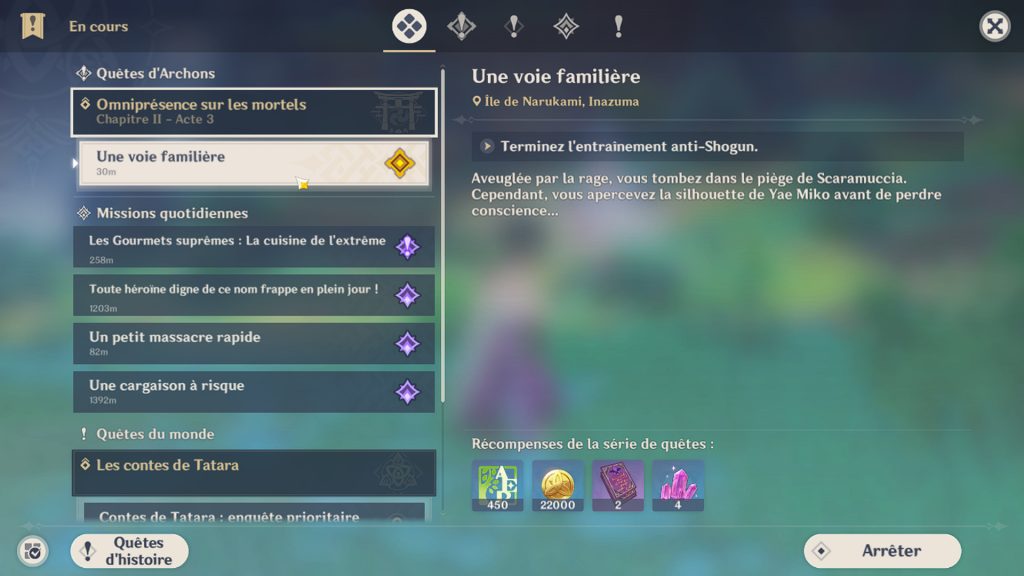 Une voie familière Genshin Impact, comment réussir la quête ?