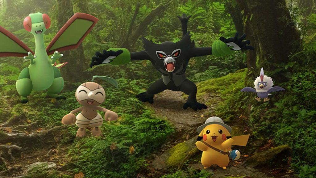 Zarude sur Pokémon Go dans l’événement Les Secrets de la Jungle